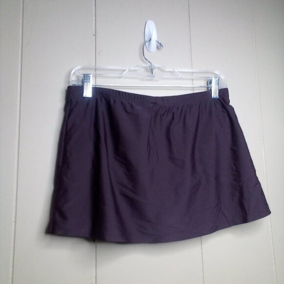 St John's Bay Swim Bottom Skirt 8 Brown - Picture 3 of 8